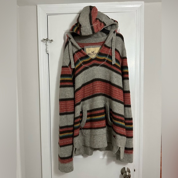 Hollister Other - Hollister wool blend striped hooded sweater
